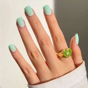 Matte Mint Green Press On Nails 💅🏼 💚✨